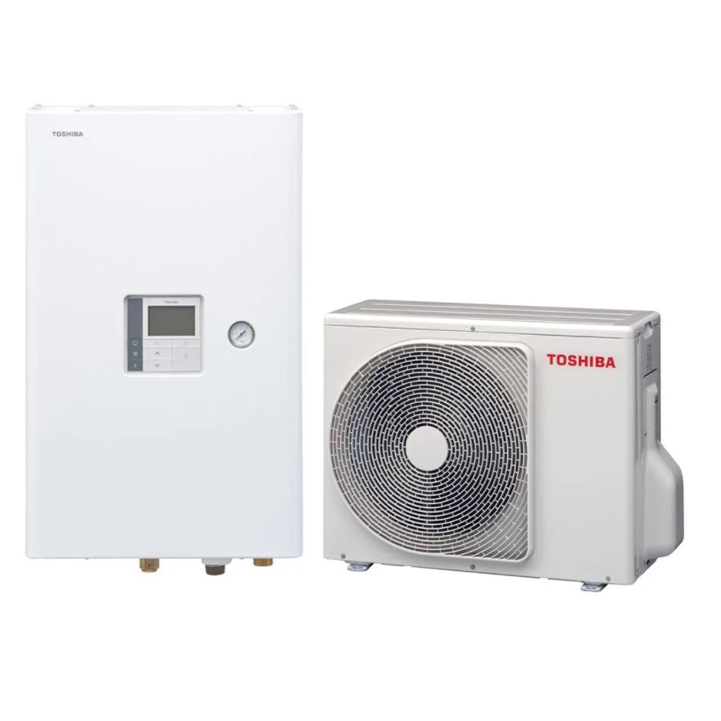 TOSHIBA – Gaiss – Ūdens – 4kW (1-fāze) siltumsūknis HWT-601XWHM3W / HWT-401HW-E / HWS-2101CSHM3-E