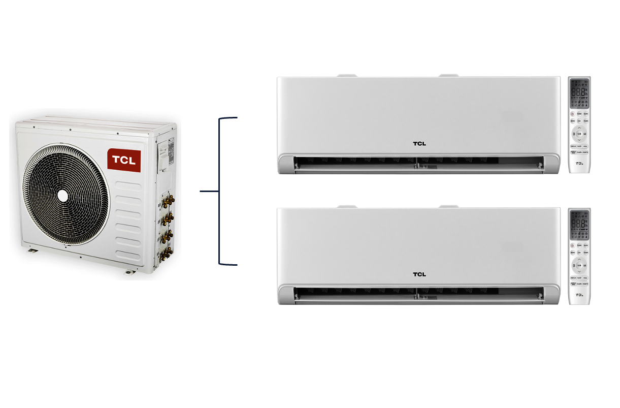 TCL –  Multi Split – 2x FMA-09CHSD/TPH11I / FMA-18I2HD/DVO (-25°C)