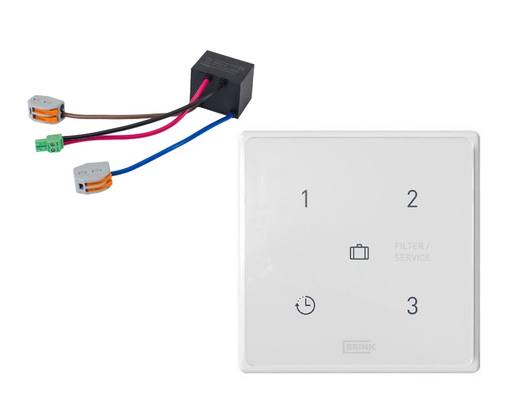 BRINK – Bezvadu 5 pozīciju slēdzis ar filtra indikāciju un integrētu C02 sensoru – 532727