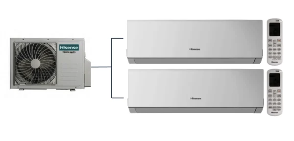 Hisense Hvac – New Comfort sērijas – Multi Split – 2x DJ20YD00G/2AMW42U4RRA