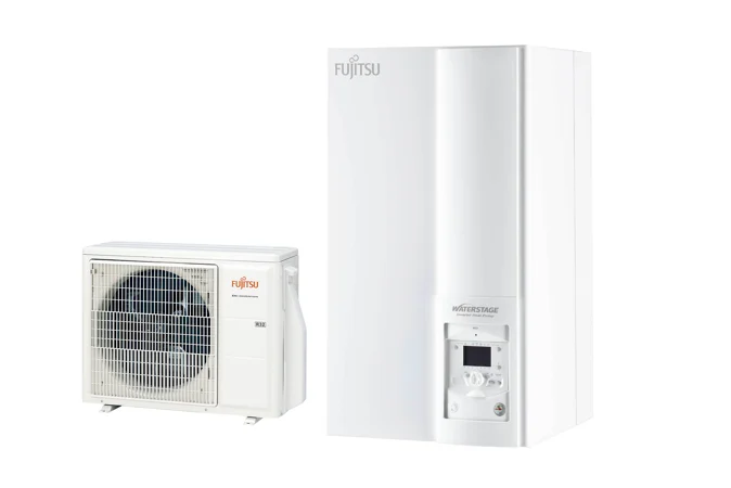 FUJITSU – Gaiss-ūdens – Siltumsūknis – 4,5 kW – WSYA050ML3 / WOYA060KLT