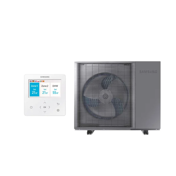 SAMSUNG – EHS MONO R290 Pump – Gaiss-ūdens – Siltumsūknis – 8,0 kW – AE080CXYBGK/EU (3 fāzes)(-25°C)