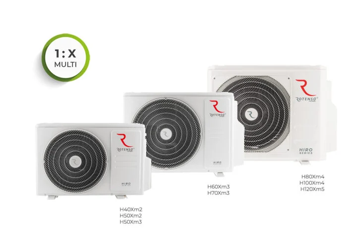 ROTENSO – HIRO S / RONI Sērijas – Multi Split – 3x R26XI / H70XM3 (-22°C), 4. attēls