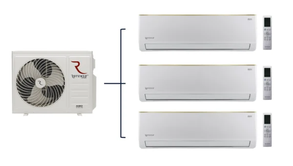ROTENSO – HIRO N / RONI Sērijas – Multi Split – 3x R26XI / HN70Xm3 (-20°C)