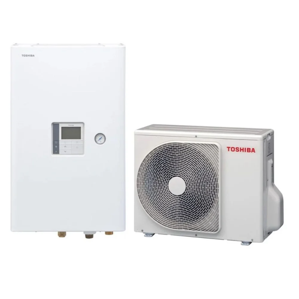 TOSHIBA – Gaiss – Ūdens – 4kW (1-fāze) siltumsūknis HWT-601XWHM3W / HWT-401HW-E / HWS-3001CSHM3-E