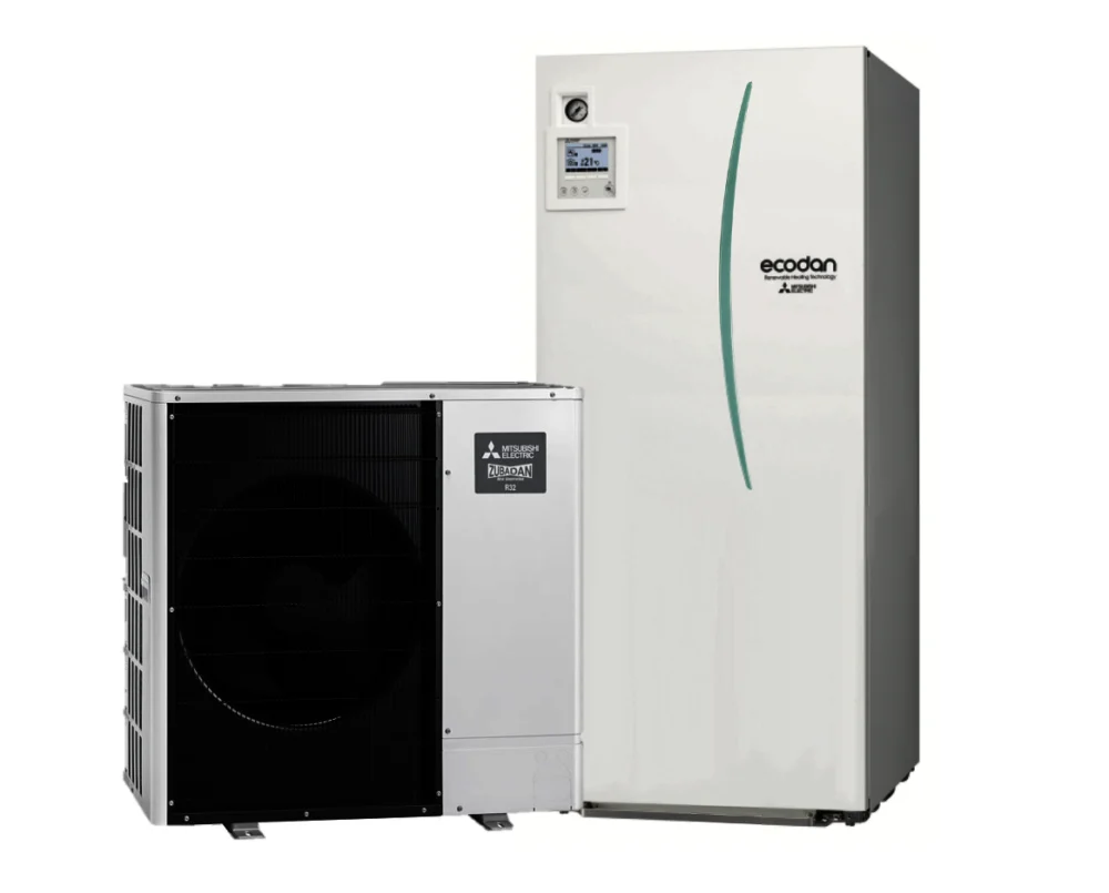 MITSUBISHI ELECTRIC – ECODAN/Zubadan – Gaiss-ūdens – Siltumsūknis – 8 kW – PUD-SHWM80Y / ERST17D-VM2D (3 fāzes)(-28°C)