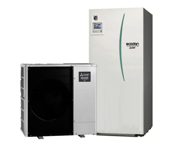 MITSUBISHI ELECTRIC – ECODAN/Zubadan – Gaiss-ūdens – Siltumsūknis – 8 kW – PUD-SHWM80Y / ERST17D-VM2D (3 fāzes)(-28°C)