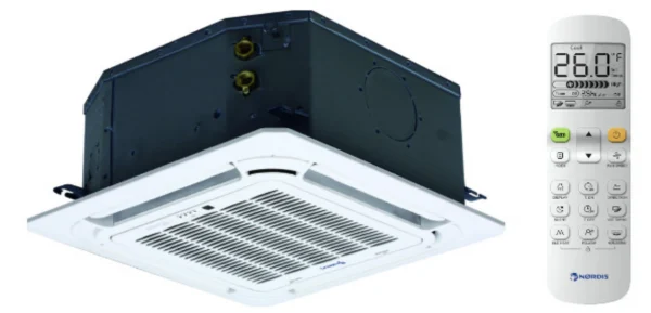 NORDIS – FANCOIL – Gaiss-ūdens – Siltumsūknis – Iekštelpu bloks – Kasetes tipa – NFC-V400-2-2P