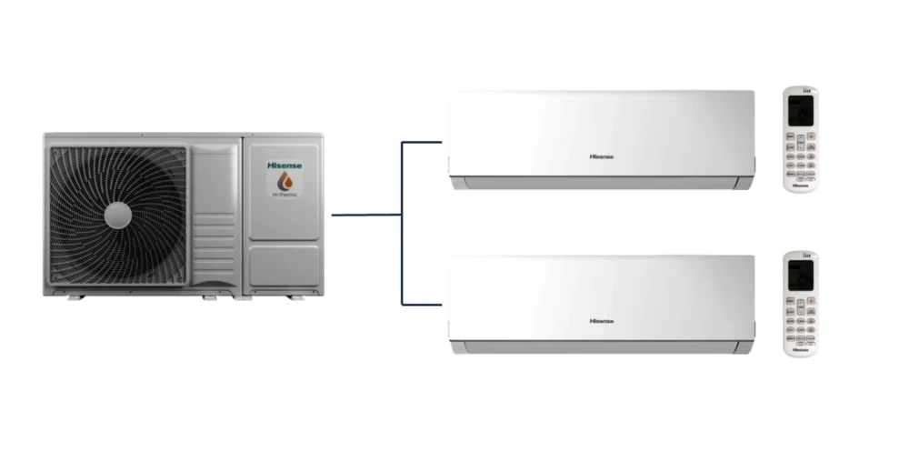 Hisense Hvac – New Comfort sērijas – Multi Split – 2x DJ20YD00G/2AMW52U4RXC