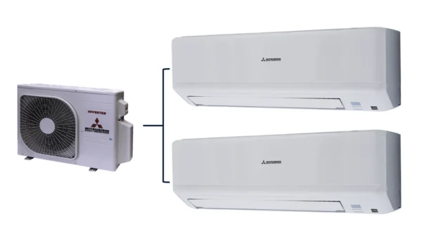 MITSUBISHI HEAVY – Standart/Inverter sērijas – Multi Split – 2x SKM25ZSP-W / SCM45ZS-W