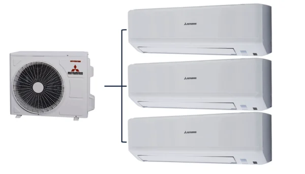 MITSUBISHI HEAVY – Standart/Inverter sērijas – Multi Split – 3x SKM20ZSP-W / SCM50ZS-W