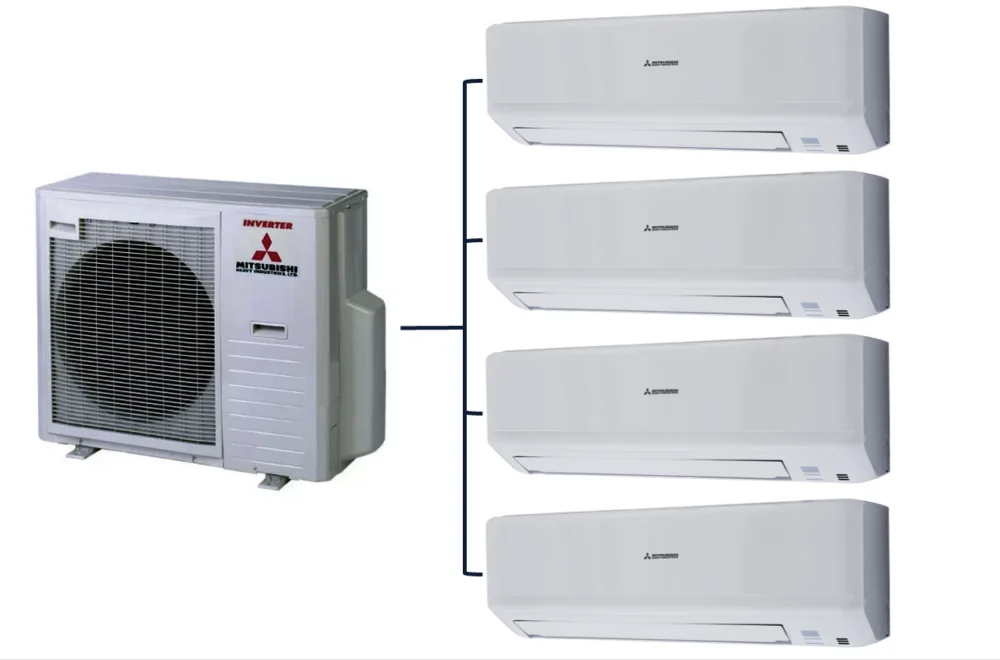 MITSUBISHI HEAVY – Standart/Inverter sērijas – Multi Split – 4x SKM20ZSP-W / SCM71ZS-W