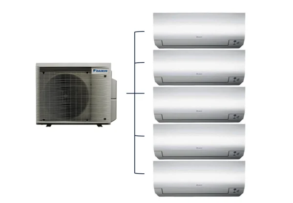 DAIKIN – PERFERA sērijas – Multi Split – 5 x FTXM20A / 5MXM90A8