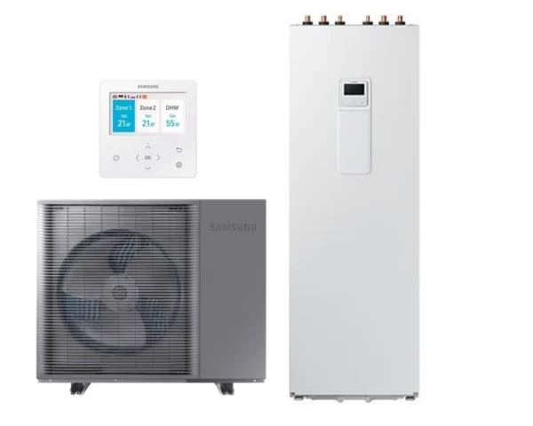 SAMSUNG – EHS ClimateHub MONO HT Quiet – Gaiss-ūdens – Siltumsūknis – 8,0 kW – AE080BXYDEG/EU / AE260CNWMEG/EU (-30°C)