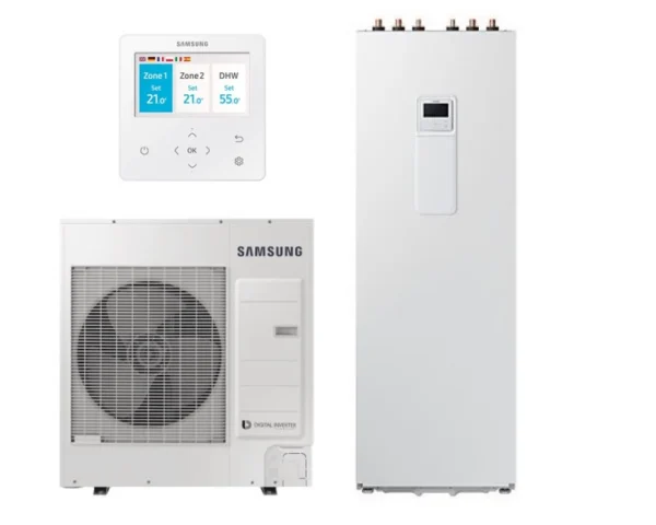 SAMSUNG – EHS ClimateHub MONO – Gaiss-ūdens – Siltumsūknis – 8,0 kW – AE080RXYDEG/EU / AE200CNWMEG/EU (-25°C)