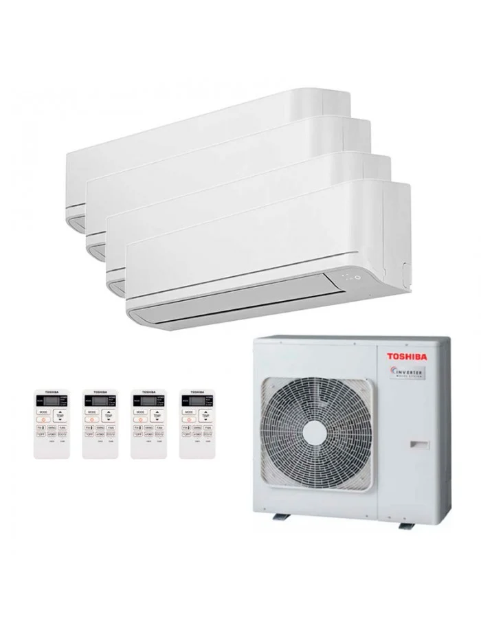 TOSHIBA – Multi Split- Inverter – 4x RAS-B10E2KVG-E / RAS-4M27U2AVG-E